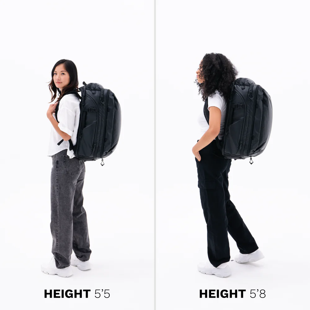 TRANSIT Travel Backpack 45L in Black - Image 10
